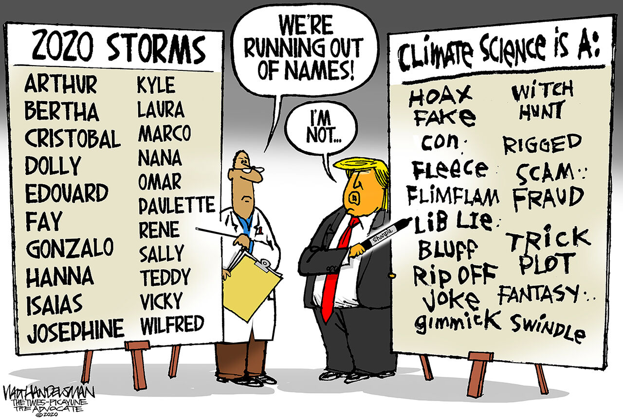 Walt Handelsman: Running out of Storm Names?!